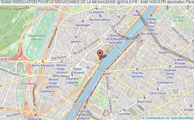 plan association Association Pour La Sauvegarde De La Messagerie @voila.fr - Asm Voila.fr Paris
