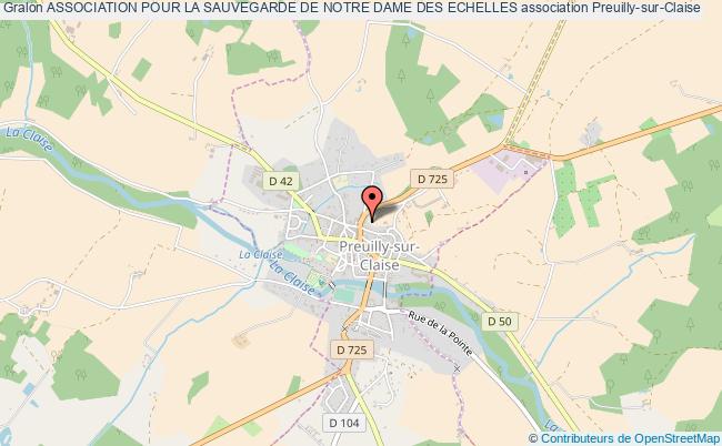 plan association Association Pour La Sauvegarde De Notre Dame Des Echelles Preuilly-sur-Claise