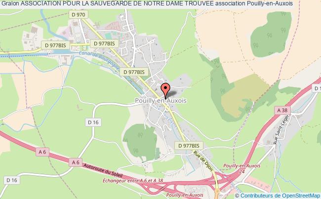 plan association Association Pour La Sauvegarde De Notre Dame Trouvee Pouilly-en-Auxois