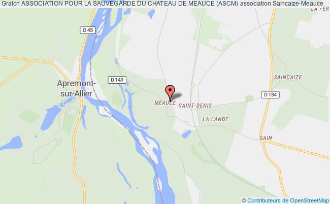 plan association Association Pour La Sauvegarde Du Chateau De Meauce (ascm) Saincaize-Meauce