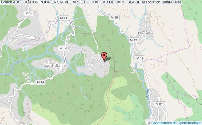 plan association Association Pour La Sauvegarde Du Chateau De Saint Blaise Saint-Blaise