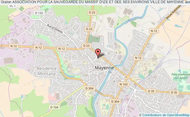 plan association Association Pour La Sauvegarde Du Massif D'ize Et Dee Ses Environs Ville De Mayenne Mayenne