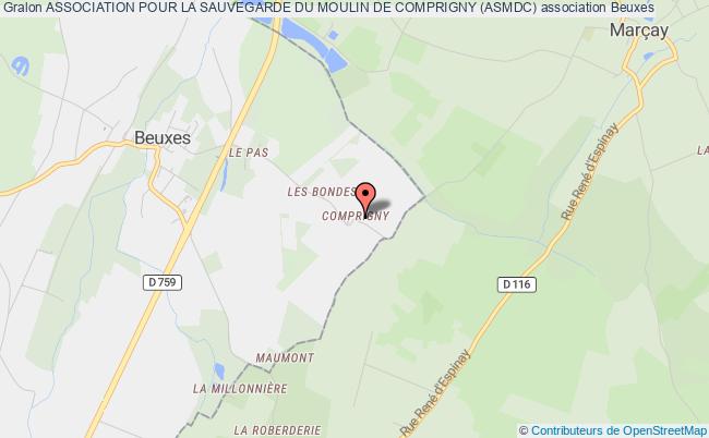 plan association Association Pour La Sauvegarde Du Moulin De Comprigny (asmdc) Beuxes