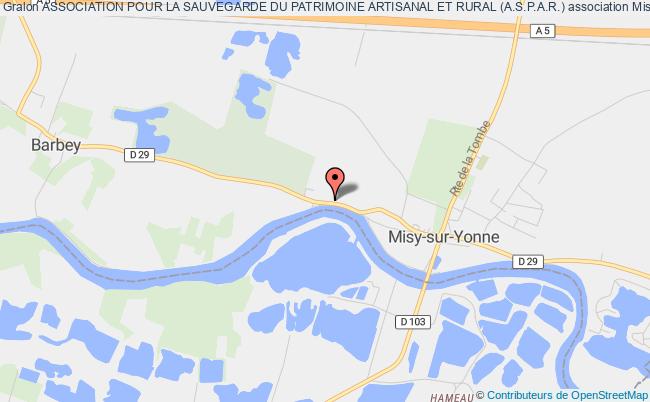 plan association Association Pour La Sauvegarde Du Patrimoine Artisanal Et Rural (a.s.p.a.r.) Misy-sur-Yonne