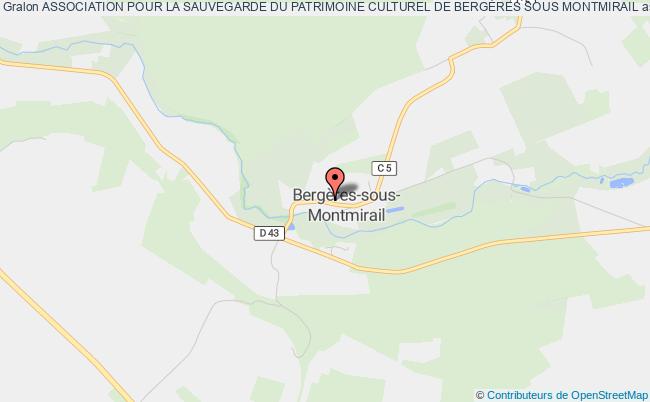 plan association Association Pour La Sauvegarde Du Patrimoine Culturel De BergÈres Sous Montmirail Bergères-sous-Montmirail