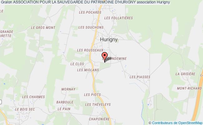 ASSOCIATION POUR LA SAUVEGARDE DU PATRIMOINE D'HURIGNY