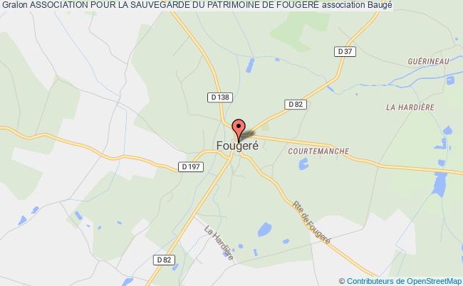 plan association Association Pour La Sauvegarde Du Patrimoine De FougerÉ Baugé-en-Anjou