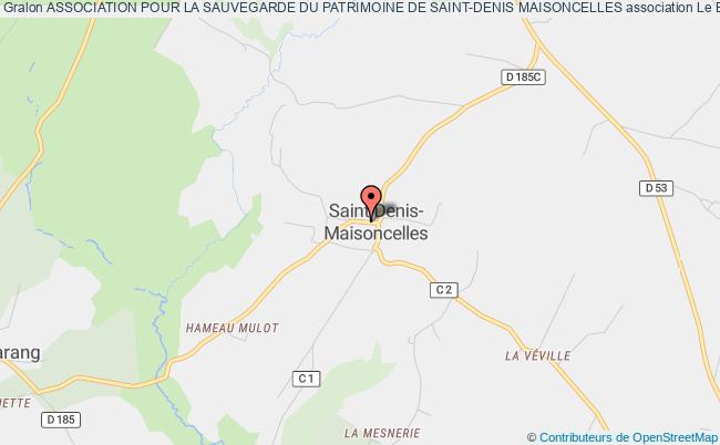 plan association Association Pour La Sauvegarde Du Patrimoine De Saint-denis Maisoncelles Souleuvre en Bocage