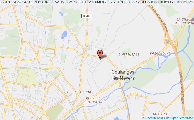 plan association Association Pour La Sauvegarde Du Patrimoine Naturel Des Saules Coulanges-lès-Nevers