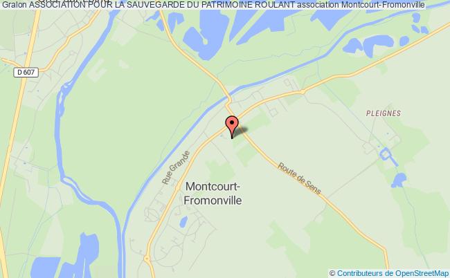 plan association Association Pour La Sauvegarde Du Patrimoine Roulant Montcourt-Fromonville