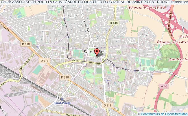 ASSOCIATION POUR LA SAUVEGARDE DU QUARTIER DU CHATEAU DE SAINT PRIEST RHONE