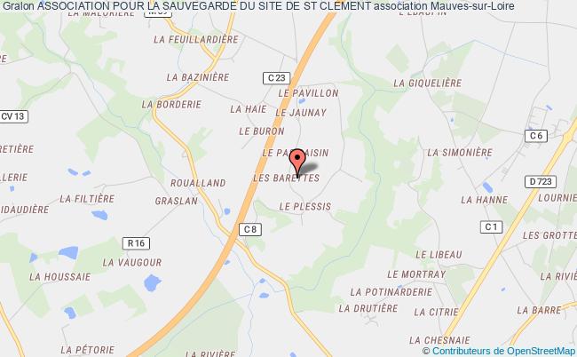 plan association Association Pour La Sauvegarde Du Site De St Clement Mauves-sur-Loire