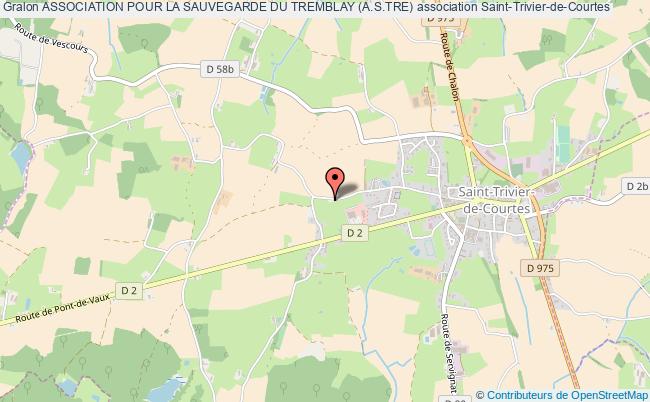 plan association Association Pour La Sauvegarde Du Tremblay (a.s.tre) Saint-Trivier-de-Courtes