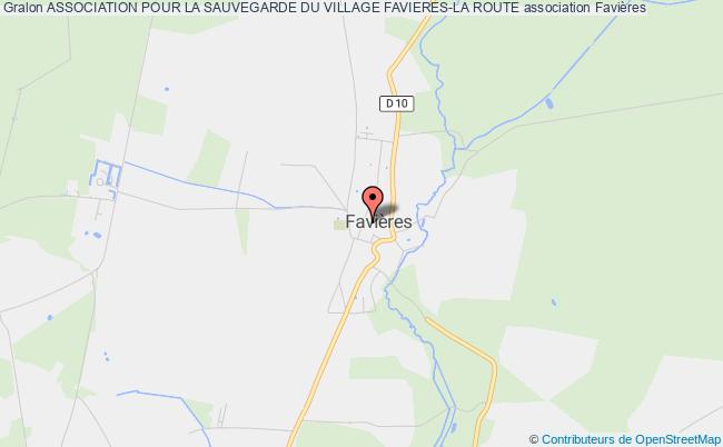 plan association Association Pour La Sauvegarde Du Village Favieres-la Route Favières