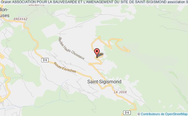 plan association Association Pour La Sauvegarde Et L'amenagement Du Site De Saint-sigismond Saint-Sigismond