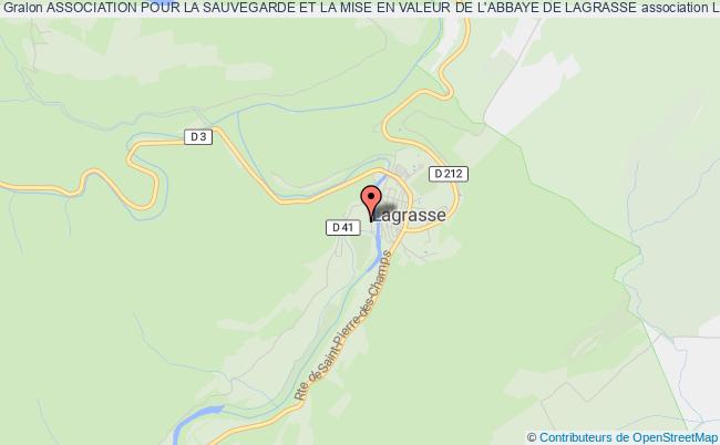 plan association Association Pour La Sauvegarde Et La Mise En Valeur De L'abbaye De Lagrasse Lagrasse