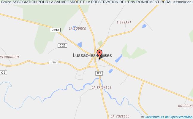 plan association Association Pour La Sauvegarde Et La Preservation De L'environnement Rural Lussac-les-Églises