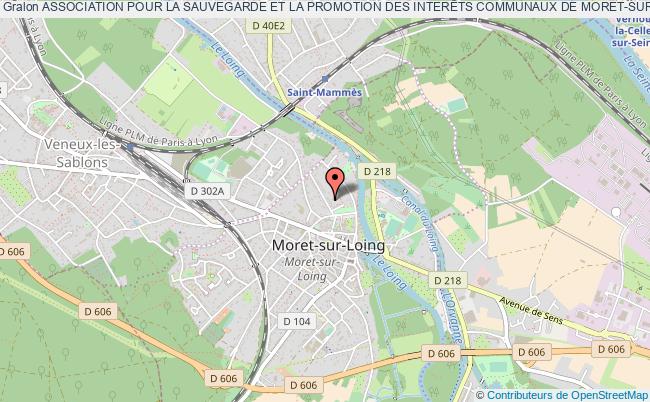 plan association Association Pour La Sauvegarde Et La Promotion Des InterÊts Communaux De Moret-sur-loing Et Sa Region (aspic) Moret-sur-Loing