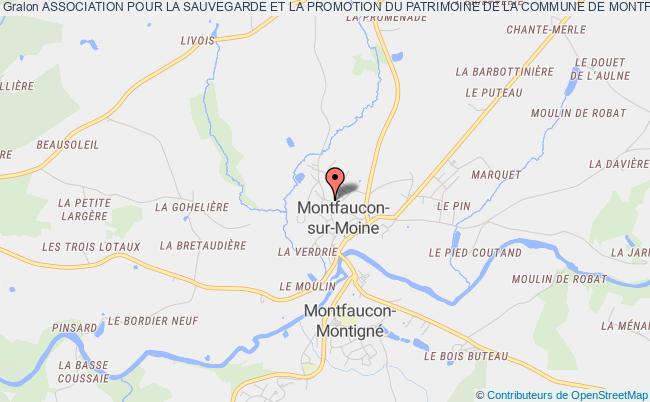 plan association Association Pour La Sauvegarde Et La Promotion Du Patrimoine De La Commune De Montfaucon-montigne (asppm) Sèvremoine