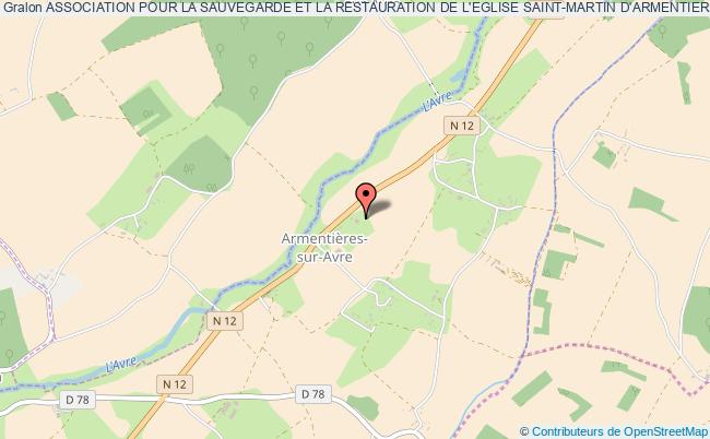 plan association Association Pour La Sauvegarde Et La Restauration De L'eglise Saint-martin D'armentieres-sur-avre Armentières-sur-Avre