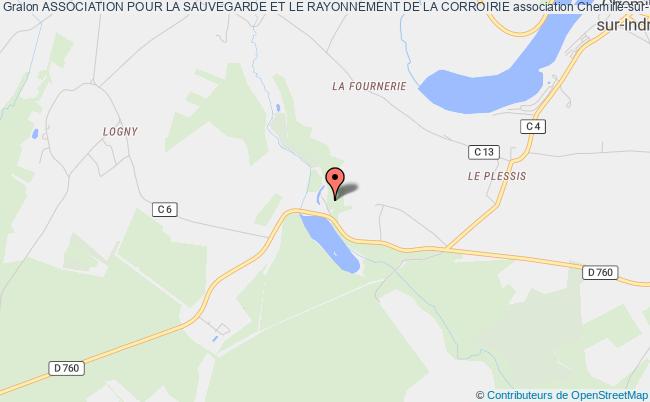 plan association Association Pour La Sauvegarde Et Le Rayonnement De La Corroirie Chemillé-sur-Indrois
