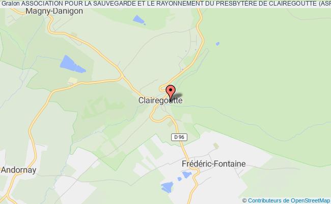 plan association Association Pour La Sauvegarde Et Le Rayonnement Du PresbytÈre De Clairegoutte (asrpc) Clairegoutte