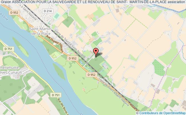 plan association Association Pour La Sauvegarde Et Le Renouveau De Saint-  Martin-de-la-place Saint-Martin-de-la-Place