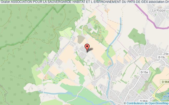 plan association Association Pour La Sauvergarde Habitat Et L Environnement Du Pays De Gex Divonne-les-Bains