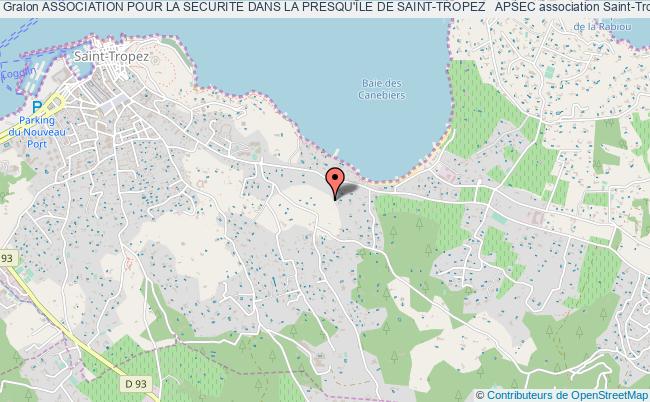 plan association Association Pour La Securite Dans La Presqu'Île De Saint-tropez   Apsec Saint-Tropez