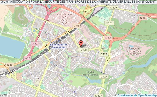 plan association Association Pour La Securite Des Transports De L'universite De Versailles Saint Quentin (aset-uvsq) Guyancourt