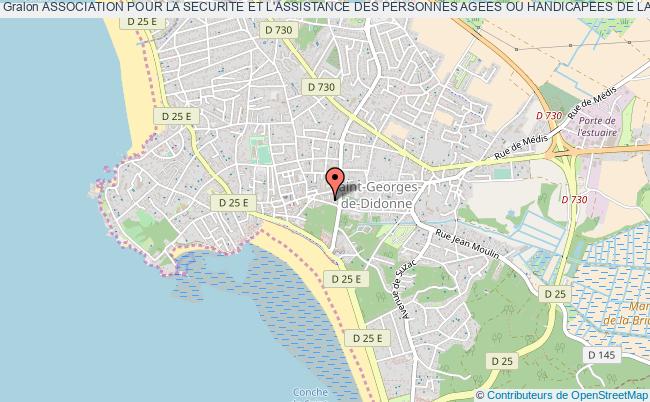 plan association Association Pour La Securite Et L'assistance Des Personnes Agees Ou Handicapees De La Charente-maritime 'tele Assistance A.s.a.' Saint-Georges-de-Didonne