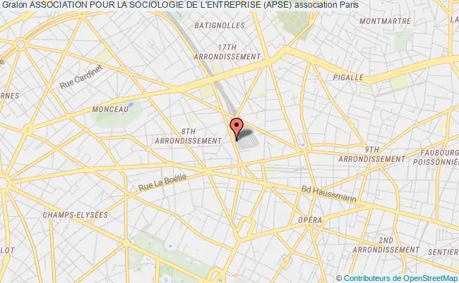 plan association Association Pour La Sociologie De L'entreprise (apse) Paris