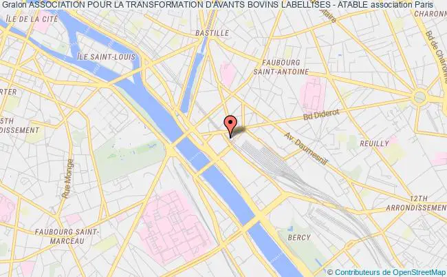plan association Association Pour La Transformation D'avants Bovins Labellises - Atable Paris