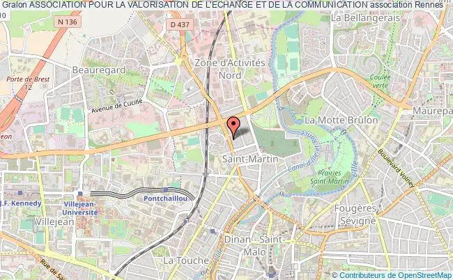 plan association Association Pour La Valorisation De L'echange Et De La Communication Rennes