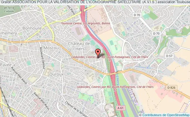 plan association Association Pour La Valorisation De L'iconographie Satellitaire (a.v.i.s.) Toulouse