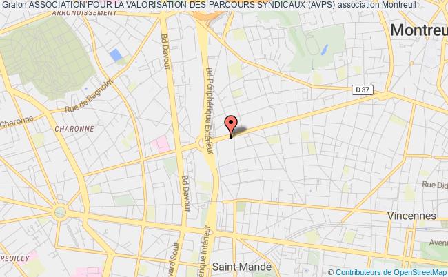 plan association Association Pour La Valorisation Des Parcours Syndicaux (avps) Montreuil