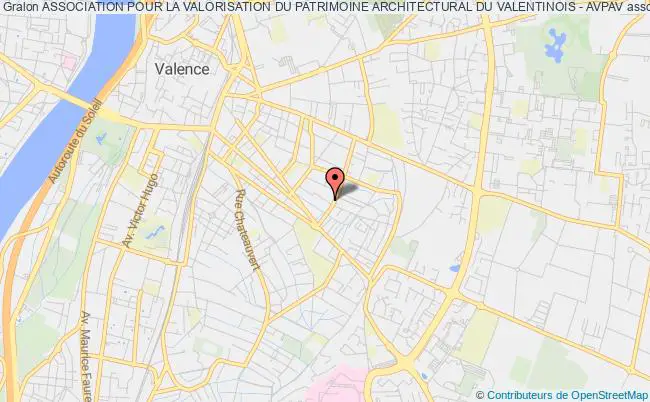 plan association Association Pour La Valorisation Du Patrimoine Architectural Du Valentinois - Avpav Valence