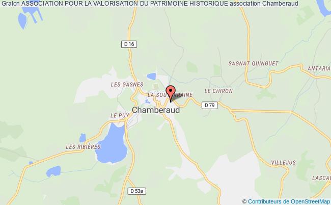 plan association Association Pour La Valorisation Du Patrimoine Historique Chamberaud