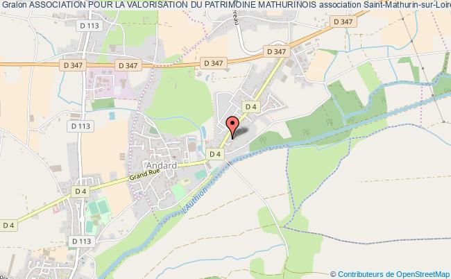 plan association Association Pour La Valorisation Du Patrimoine Mathurinois Saint-Mathurin-sur-Loire