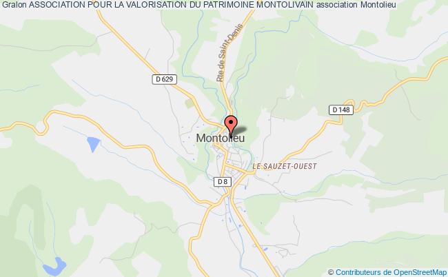 plan association Association Pour La Valorisation Du Patrimoine Montolivain Montolieu