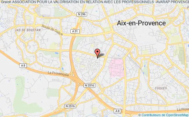 plan association Association Pour La Valorisation En Relation Avec Les Professionnels 13 (avarap 13) Aix-en-Provence