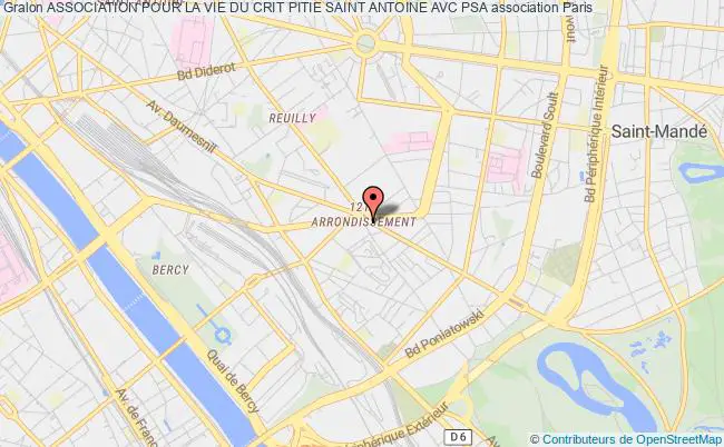 plan association Association Pour La Vie Du Crit Pitie Saint Antoine Avc Psa Paris