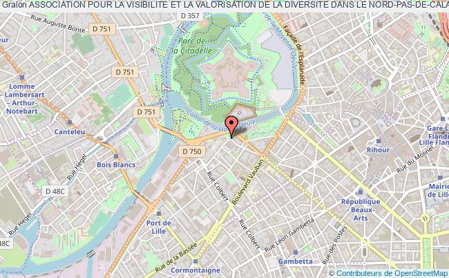plan association Association Pour La Visibilite Et La Valorisation De La Diversite Dans Le Nord-pas-de-calais (vivadi Nord) Lille