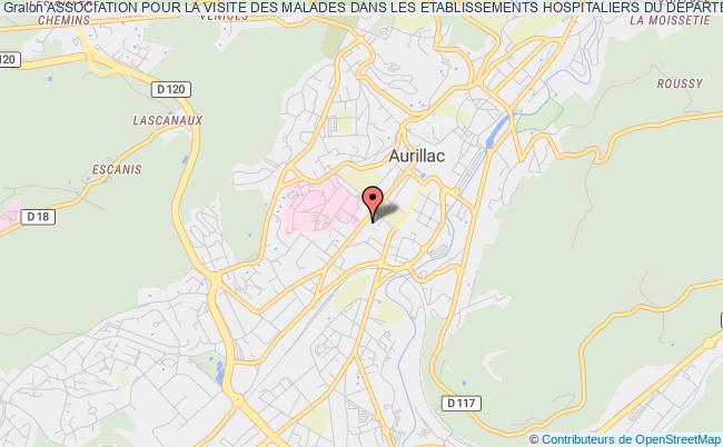 plan association Association Pour La Visite Des Malades Dans Les Etablissements Hospitaliers Du Departement Du Cantal Aurillac