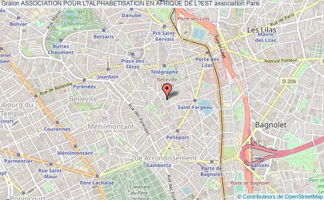 plan association Association Pour L?alphabetisation En Afrique De L?est Paris