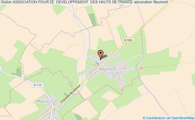 plan association Association Pour Le  Developpement  Des Hauts De France Reumont