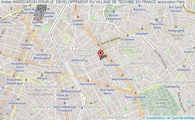 plan association Association Pour Le  DÉveloppement Du Village De Teichibe En France Paris