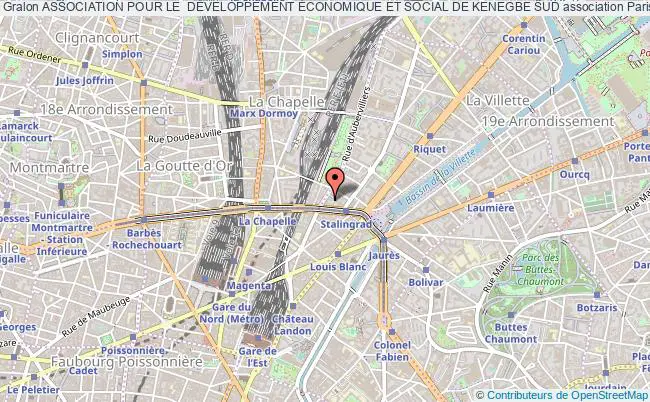 plan association Association Pour Le  DÉveloppement Économique Et Social De Kenegbe Sud PARIS