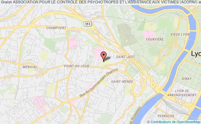 plan association Association Pour Le ContrÔle Des Psychotropes Et L'assistance Aux Victimes (acopav) Lyon