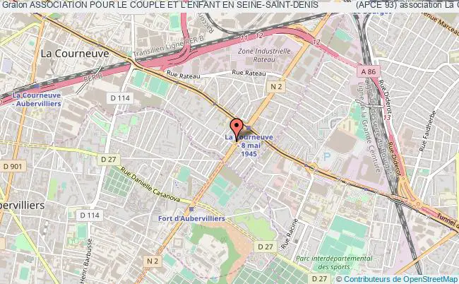 plan association Association Pour Le Couple Et L'enfant En Seine-saint-denis               (apce 93) Courneuve